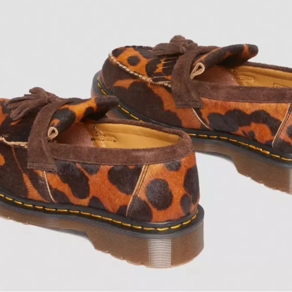 cheetah print Dr.Martens Mie Adrian Tassel Loafers Ocelot Pattern